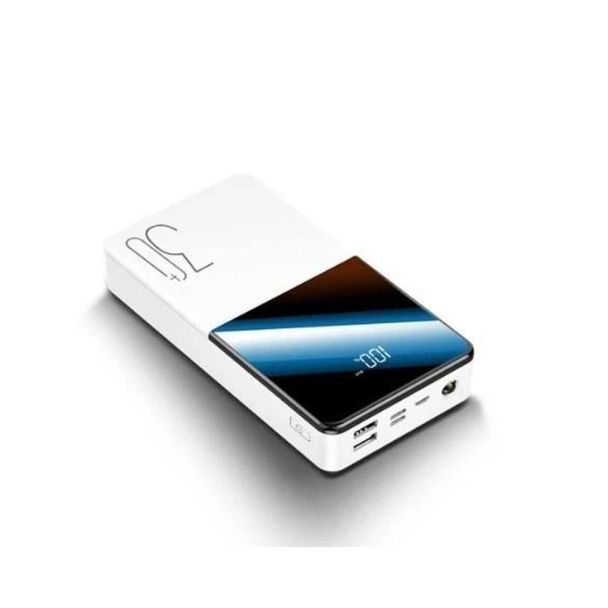 Купити білий павербанк PowerX Q500 30000 mAh з індикатором заряду