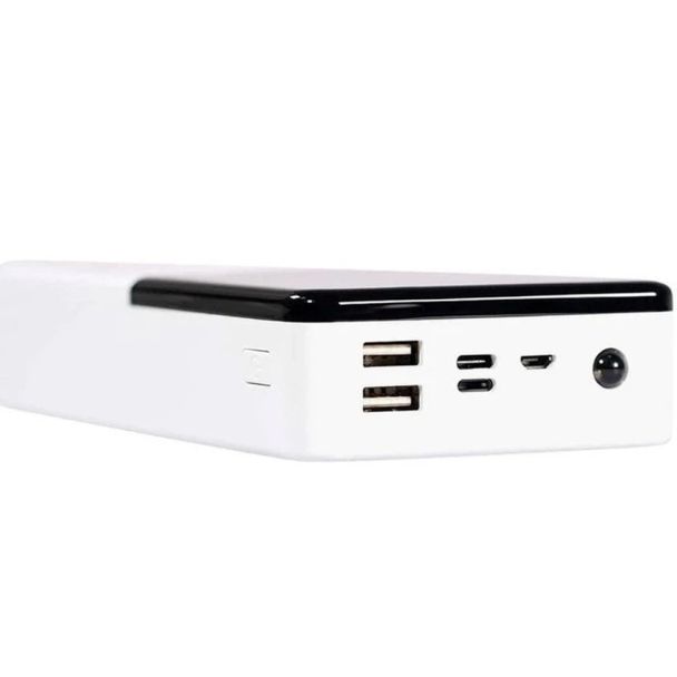 Потужний білий повербанк PowerX Q500 30000 мАг на 2 USB порти